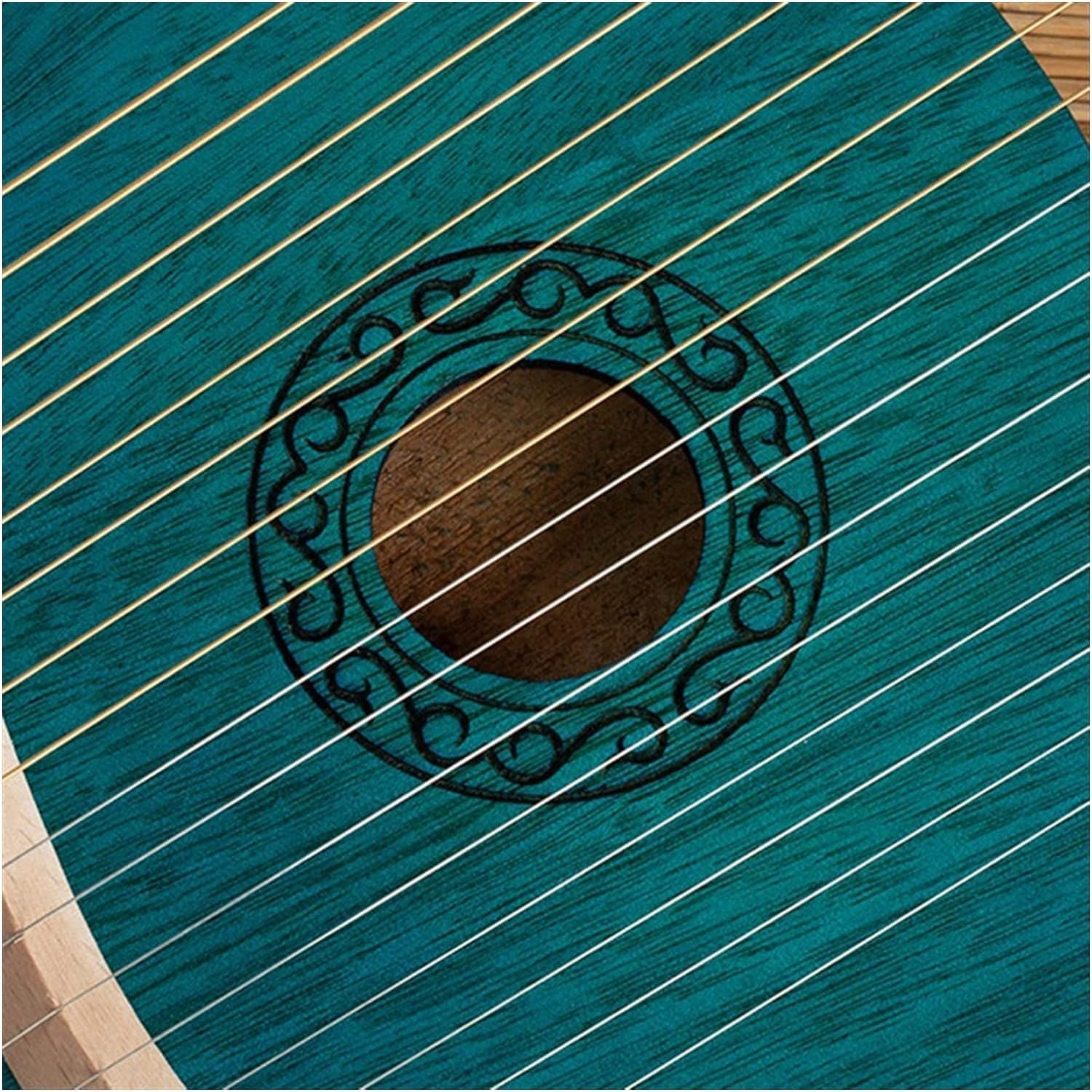 ポータブルハープ 1個 リラハープ 16弦 マホガニーボディ 弦楽器 1個